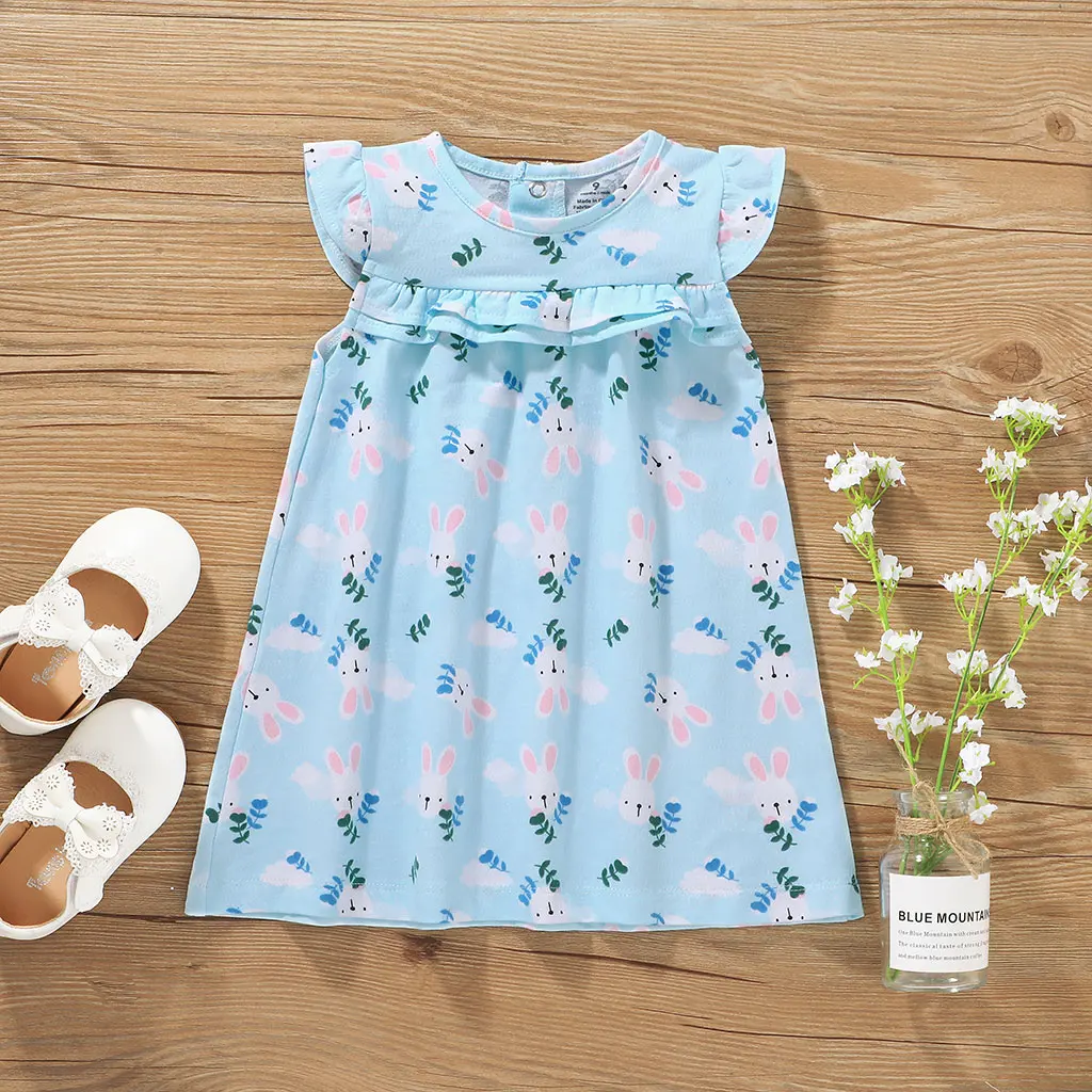 

High Quality Modern Baby Clothes Summer 12-18 Months Cotton Flower Outfit Kids Dresses Girls Clothing Baby Dresses