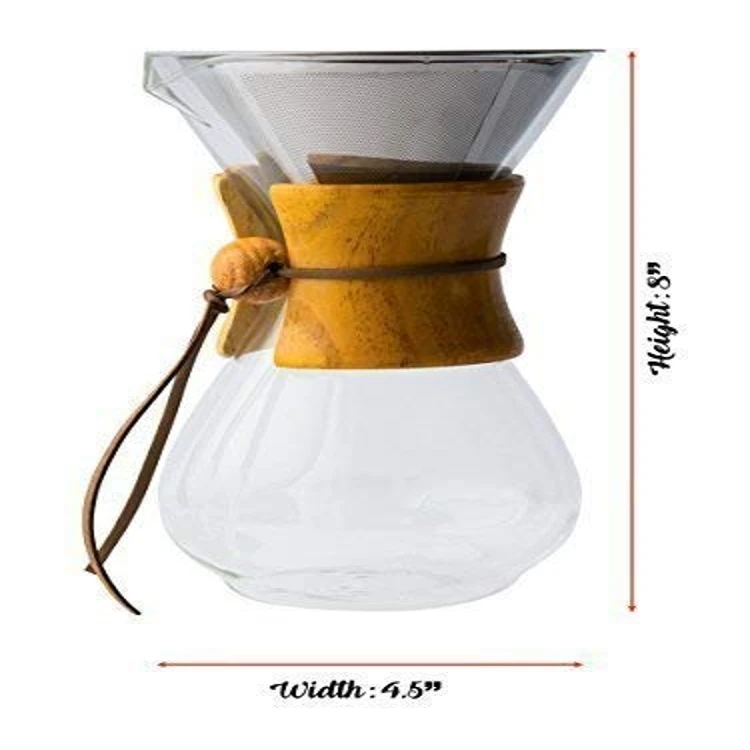 

V60 Grinder Pot Kettle Set Pour Over Coffee Maker With Reusable Filter