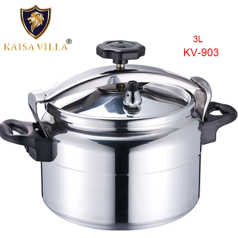 

KAISA VILLA (KV-903)Multifunction Pressure Cooker Hot Sell Cookware Aluminum Cheap Kitchenware Industrial Pressure Cooker, Silver