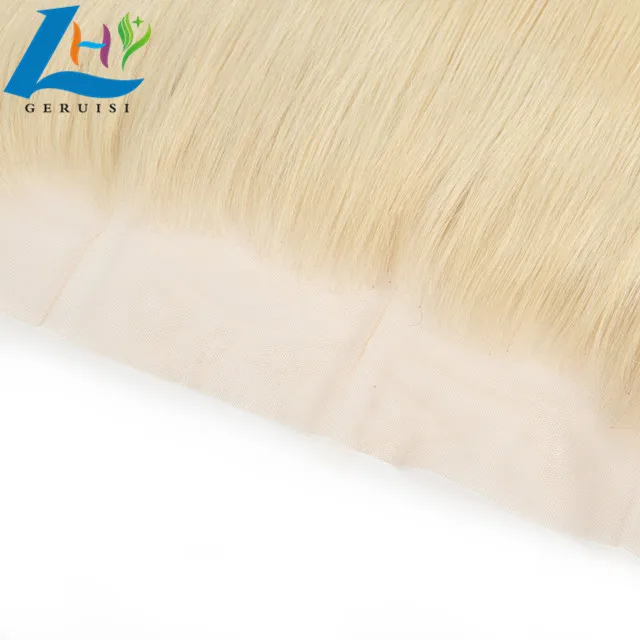 Newly launched High Quality Customized 613 blonde Silky Straight 13x4 lace frontal virgin Brazilian human hair lace frontals