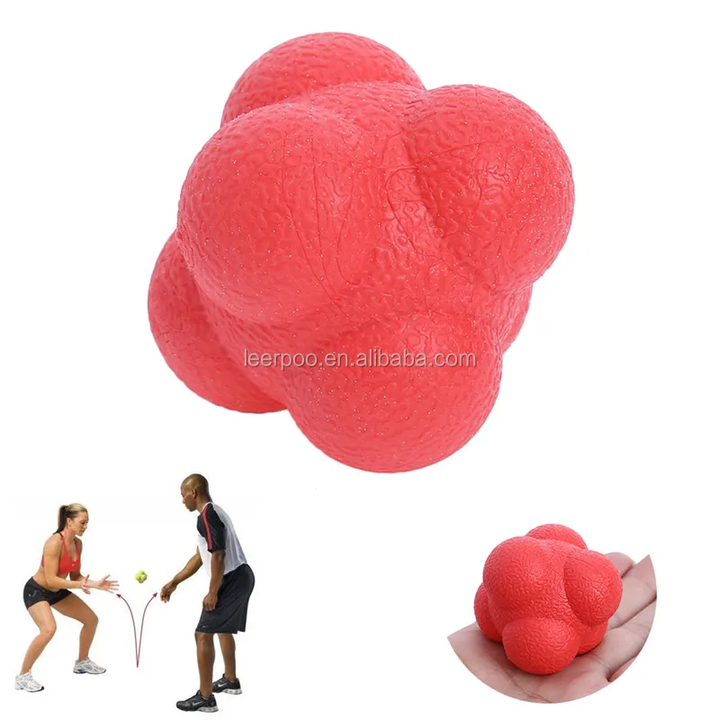 Durable Color Sports Gym Hexagonal Ball Fitness Training Exercise Reaction SH 