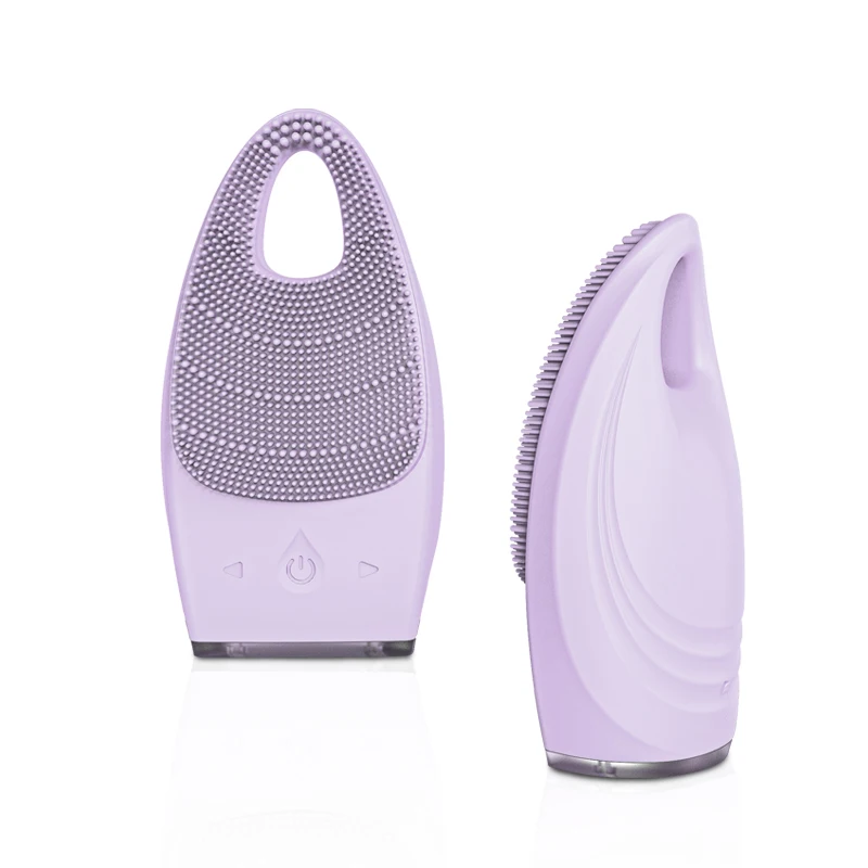 

2022 Fashionable USB Rechargeable Sonic Electric Silicon Scrub Facial cleaning brush Face wash vibration Face cleaning machine