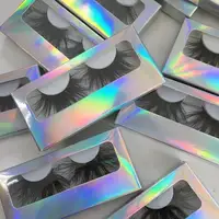 

AIDI Real Siberian 3d Mink Eyelash Wispy 25mm Eyelashes with Paper Holographic Cases