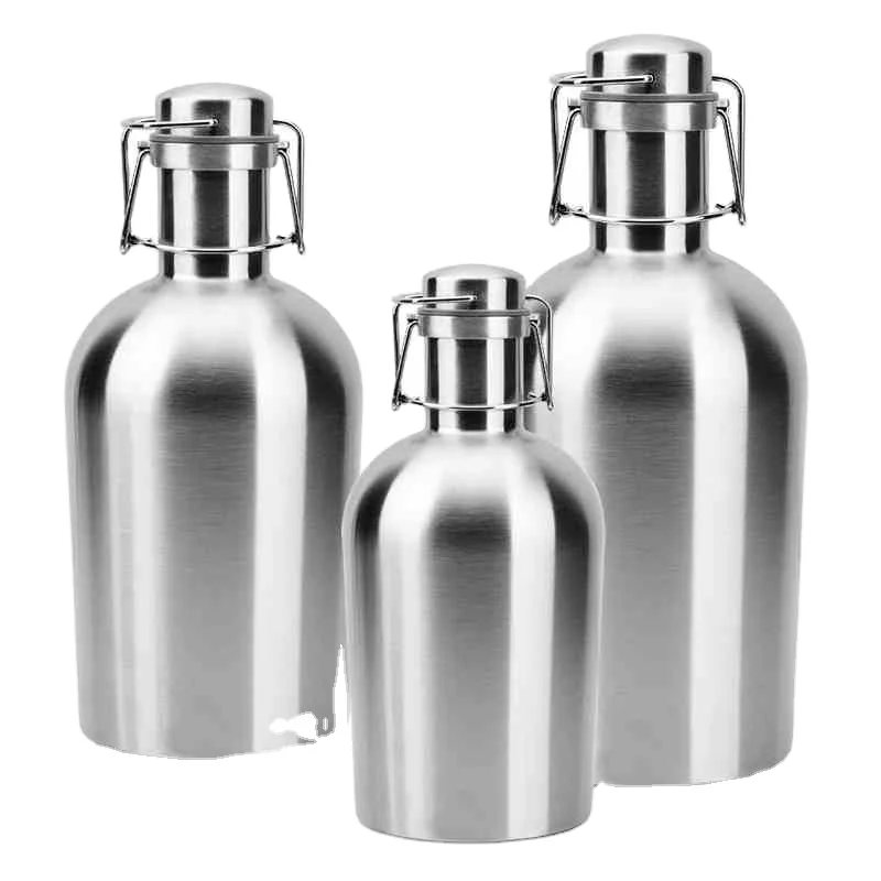 

304 Stainless Steel Beer Bottle Double Wall Insulated Beer Growler