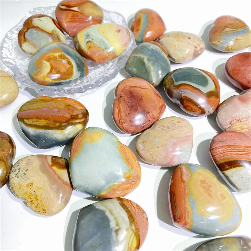 Wholesale Natural Healing Crystal Ocean Stone Heart  Meditation Stone  for Healing Decoration