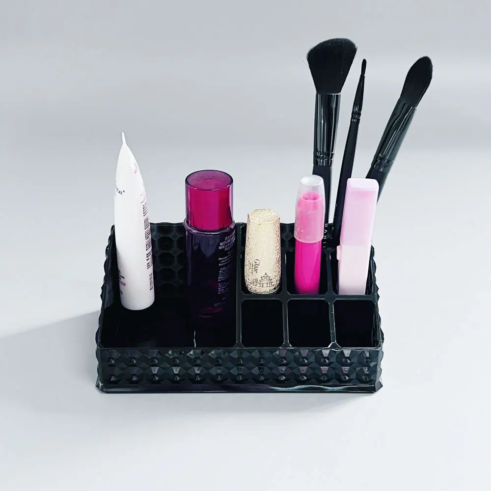 

WY New Design Plastic Clear Multifunction Cosmetic Storage Box Desktop Dustproof Jewelry Luxury Bathroom Makeup Organizer