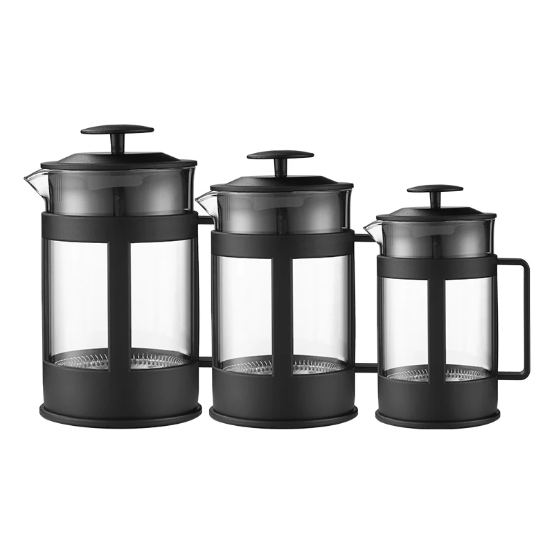 

350ml Amazon Hot PP Plastic Kitchen Accessories 304 Stainless Steel Coffee Maker Plunger Parts French Press Pot, Black