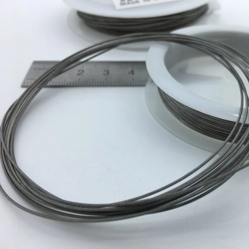

10M/50M Length 0.30mm-1.00mm Steel Wire Rope Leader Fishing Line