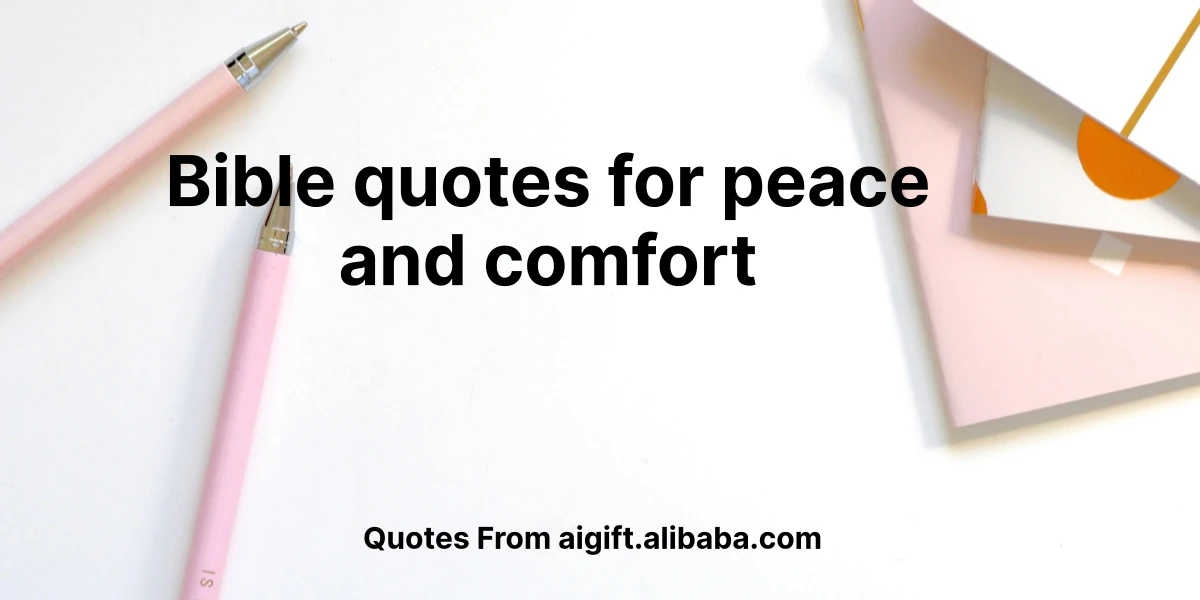 bible quotes for peace and comfort