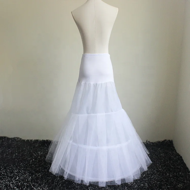 
mermaid Tulle Underskirt Petticoat with hoop for Wedding Dress 