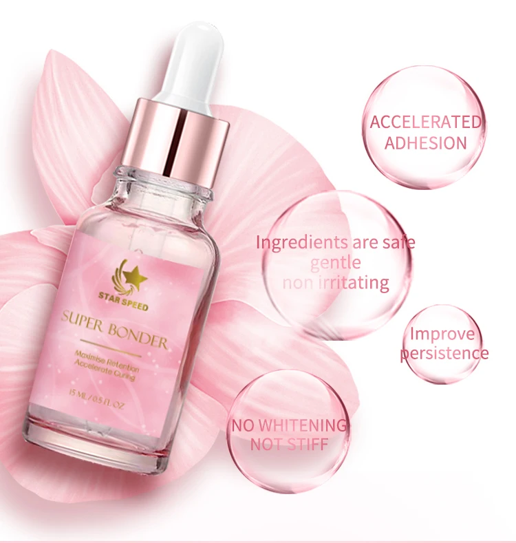 Super Bonder Top Clear Fast Drying Eyelash Extension Accelerator