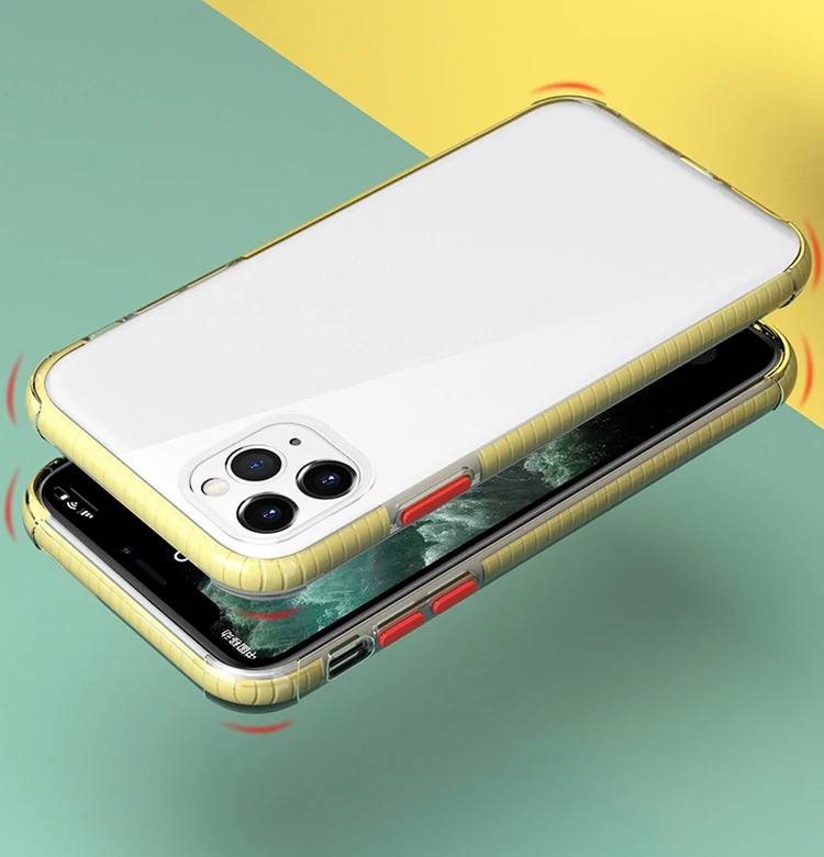 

New products colorful bumper shockproof crystal clear 1.5mm soft TPU transparent phone cover case for samsung galaxy a71