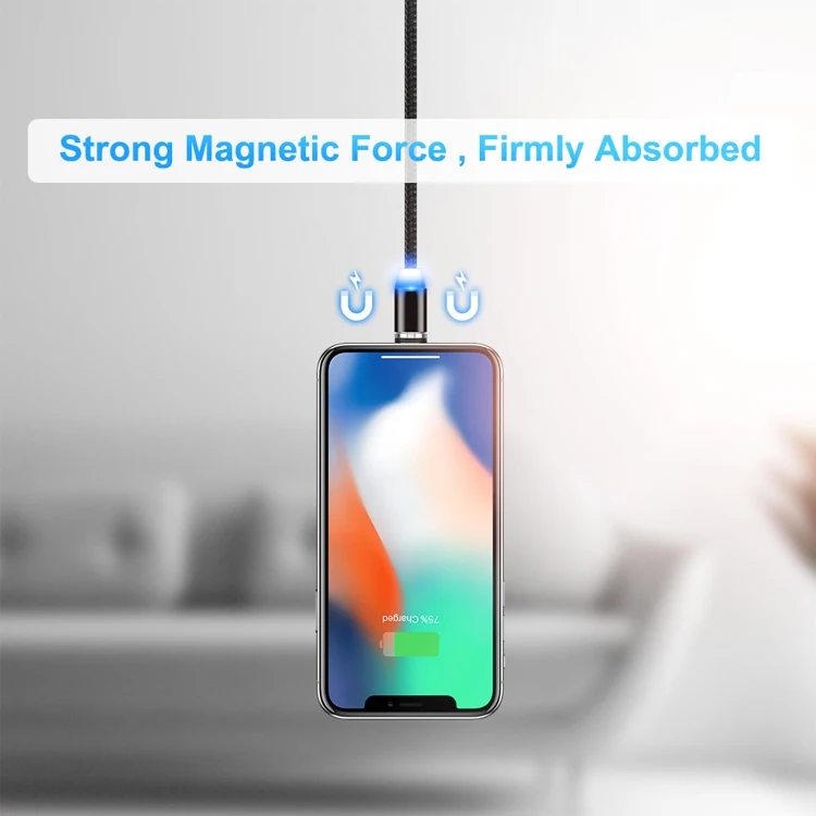 2020 Hot Sell Mobile Phone accessories Fast Micro 3 in 1 Type C Magnetic Charging Data USB Cable - ANKUX.COM