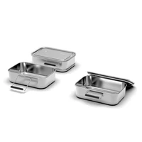 

Everich high quality stainless steel lunch-box bento lunch box leakproof 2 layer leak-proof bento lunch box