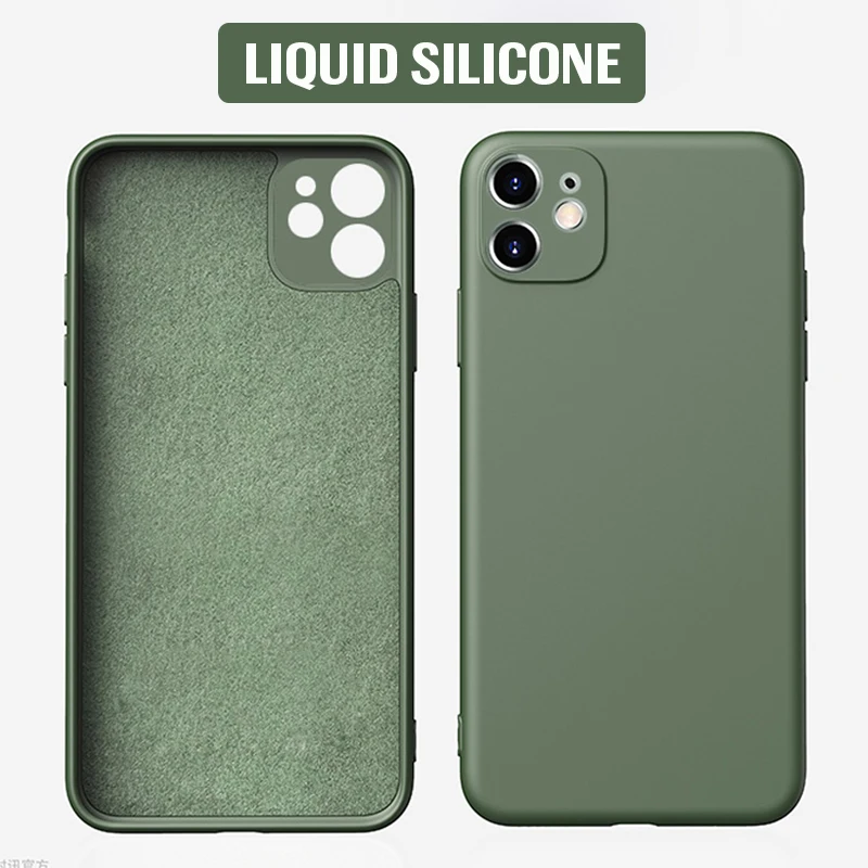 For Iphone 11 Silicone Case,Slim Solid Color Tpu Silicon Rubber