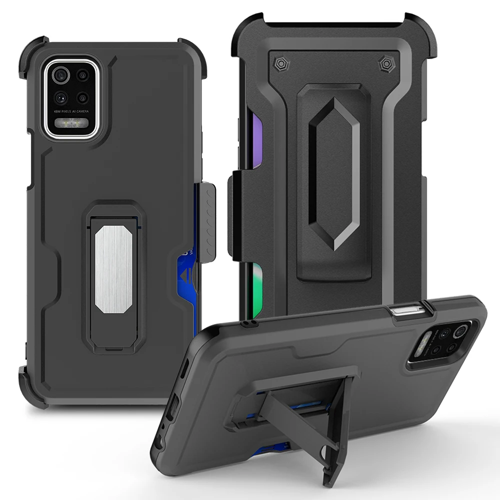 

High Quality 2 in 1 PC TPU card slot Magnetic Phone case For LG stylo 6