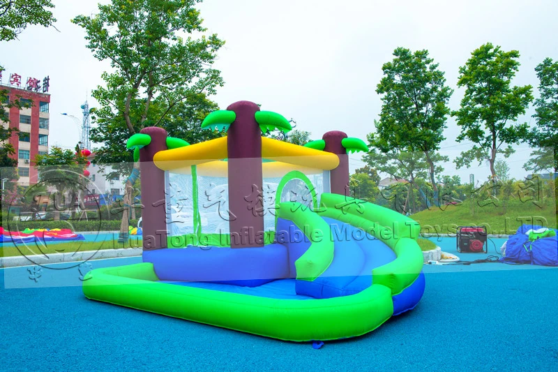 3 in 1 Kids Inflatable Trampoline Rainbow Jumping Castle Kids Backyard Playgrounds HuaKastro 16x7.2FT Inflatable Bounce House with 2 Racing Slides & Large Climbing Wall with Air Blower 