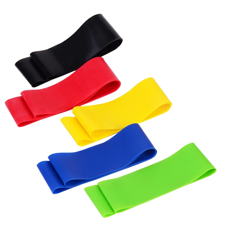 

Fitness Resistance Power Loop Anti Slip Gym Mini Band, Blue, black, green, red, yellow