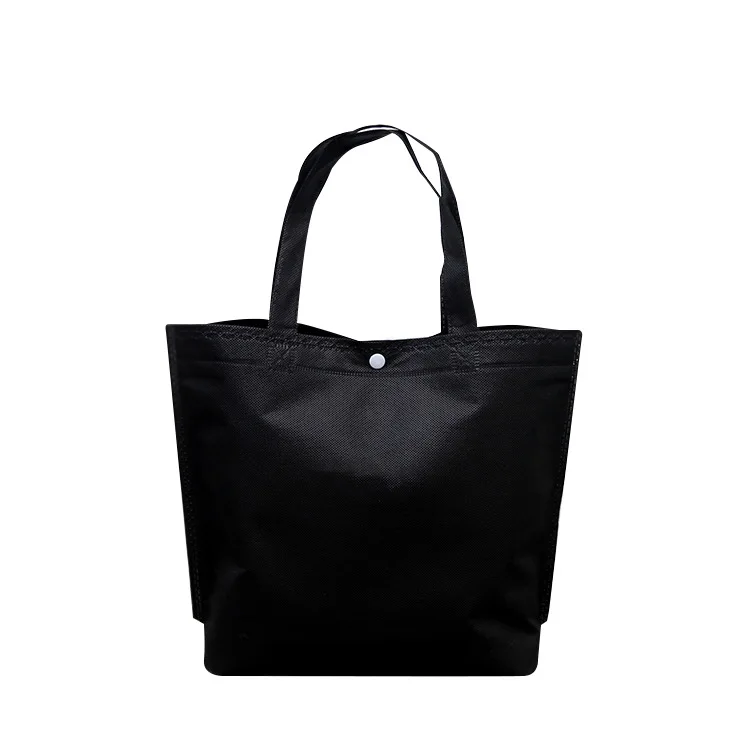 

Non Woven Fabric Reusable Grocery Shopping Tote Bags with Reinforced Handles
