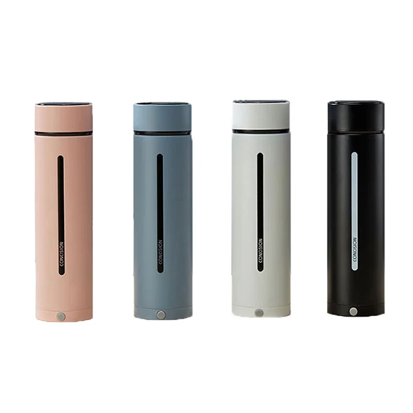 

2021 New Product Display Temperature Intelligent Thermos Cup With Mobile Phone Holder, White,pink,black,blue