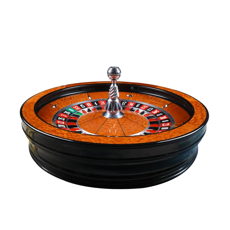 

YH Hot Sale American Roulette game Import  Deluxe Casino Roulette Wheel, Brown