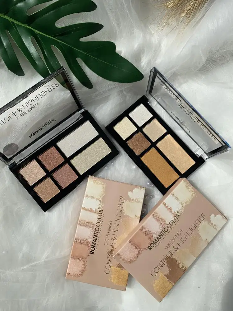 
Sheer Finish Contour Highlighter Makeup Palette 6 Color Eyeshadow Palette 