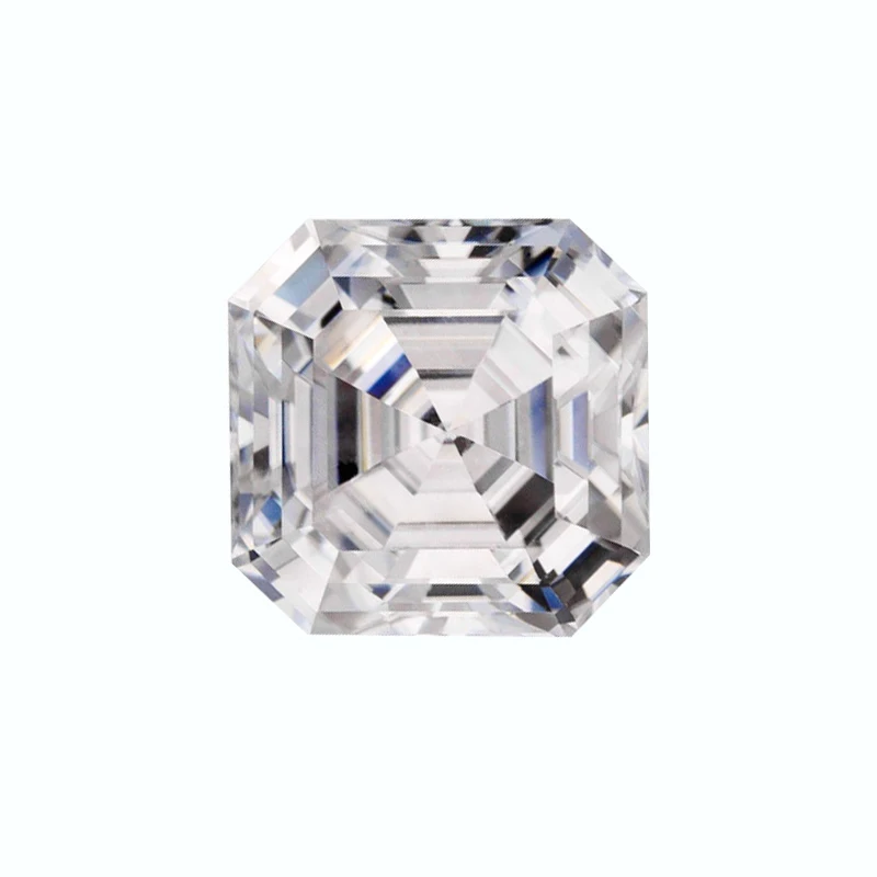 

2 Carat octavia Asscher Cut DEF White Color Moissanite Diamond For Jewelry Making