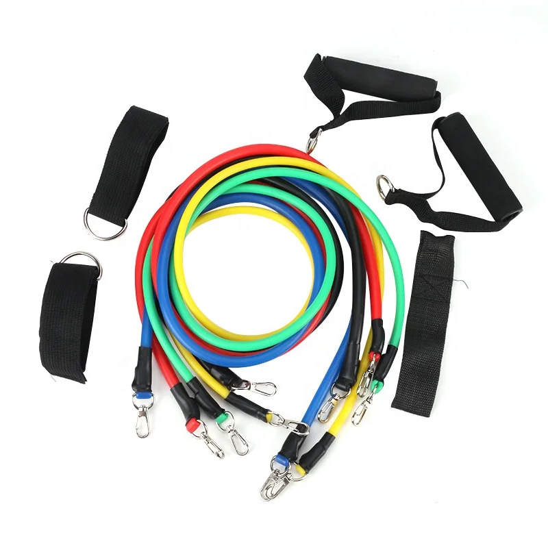 DR Fitness TPE Strength Training Home Gym Resistance Tube Exercise Set with 5 Sizes Durable Design