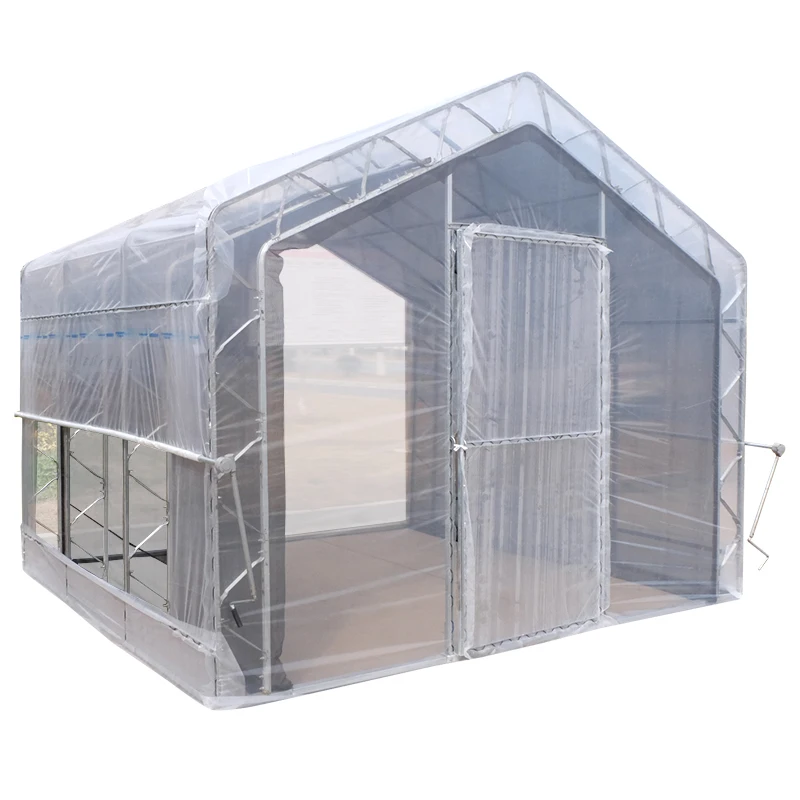 

One one Low cost garden greenhouses for planting flowers or vegetables