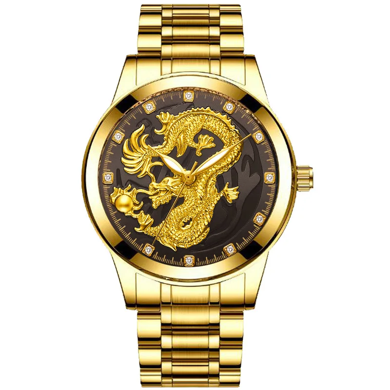 

Luxury Brand Dragon Business Fashion Quartz Watch Men Casual Wrist Watches Hour Male Clock Relogio Masculino reloj hombre