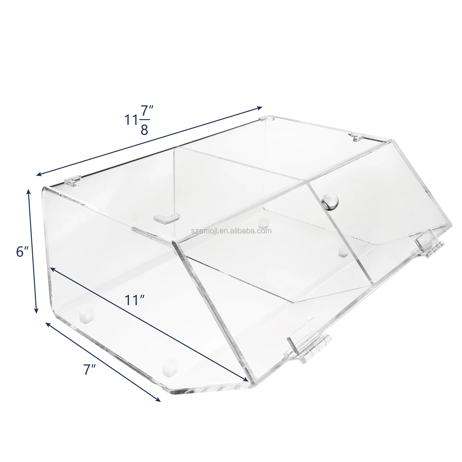 Custom Acrylic Display Case 3 Tier Pastry Display Case Acrylic Clear