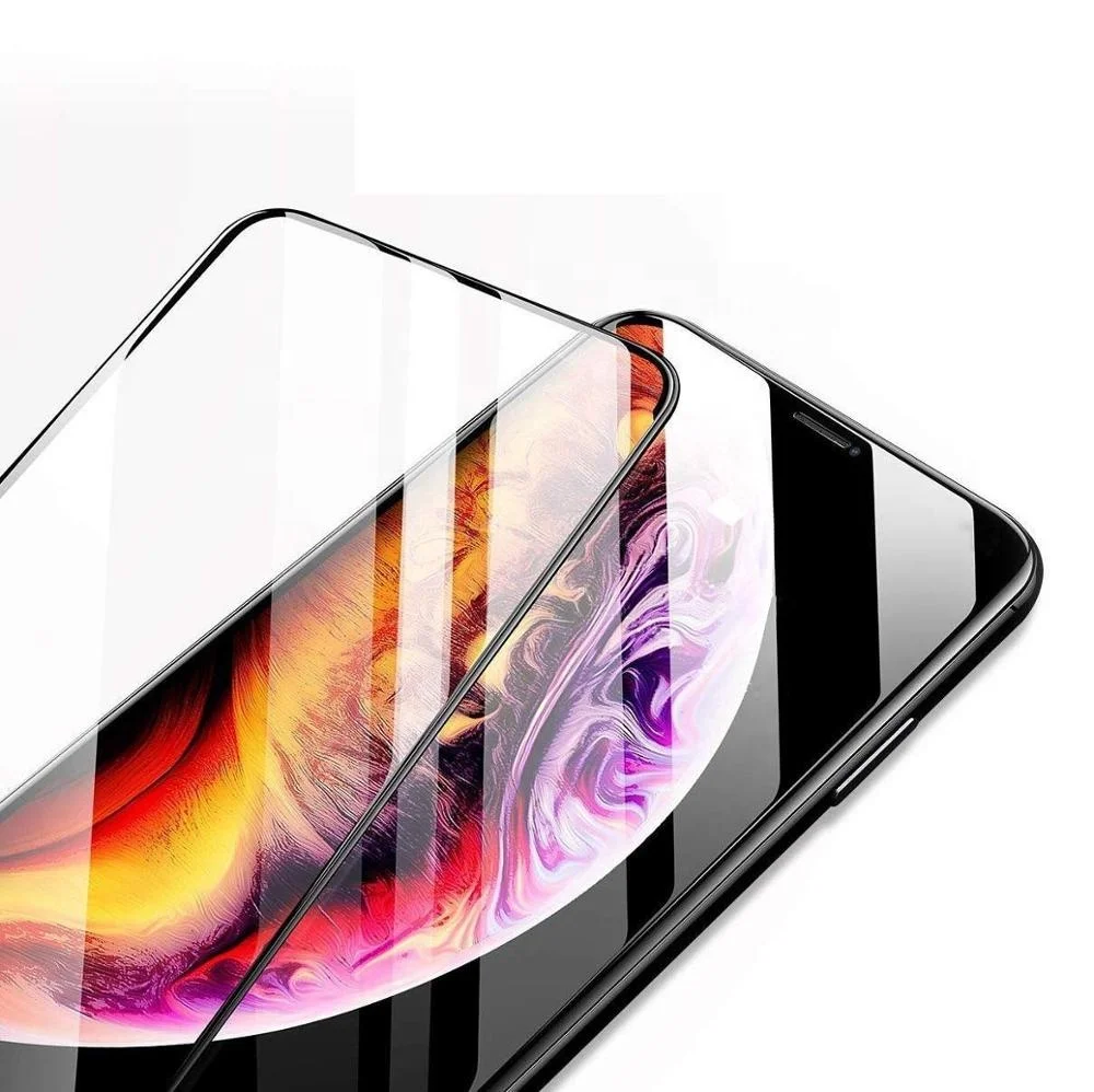 Tempered Glass Screen Protector 2.5D Arc Edge Full glue For iPhone 11 Pro Max Phone Protective Glass Case Friendly