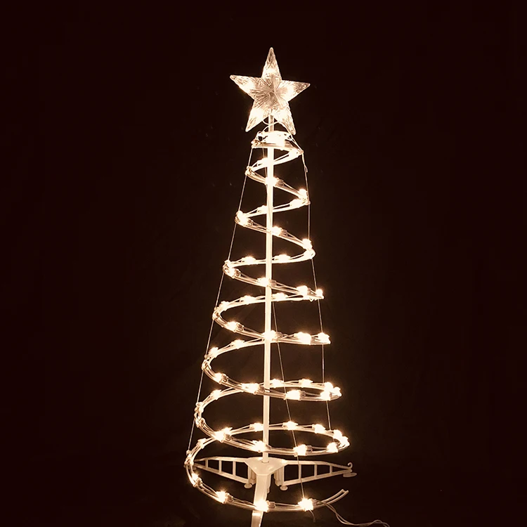 durable 80 Lights 4Ft Spiral Christmas Tree Light  Holiday outdoor Decoration  led christmas tree light