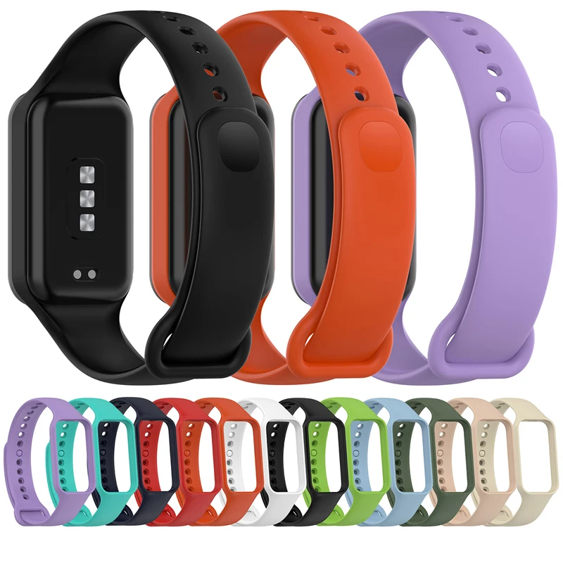 

Smart Bracelet Silicon Replacement Correa Sport Rubber Watchbands Silicone Strap For Xiaomi Smart Band 8 Active