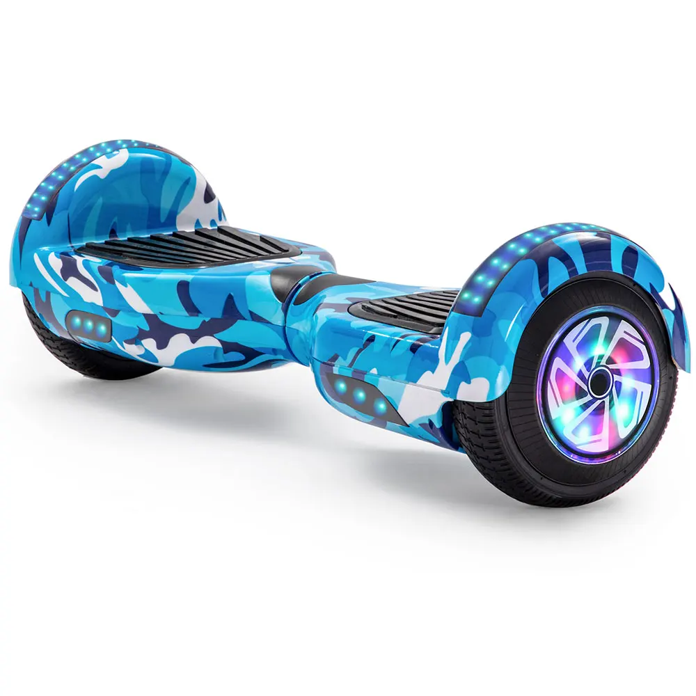 

Balance E-Board Kids Cheap Camo Blue Electric Scooters LED Remote Key Bag Self-balancing Scooter E-Hoverboard