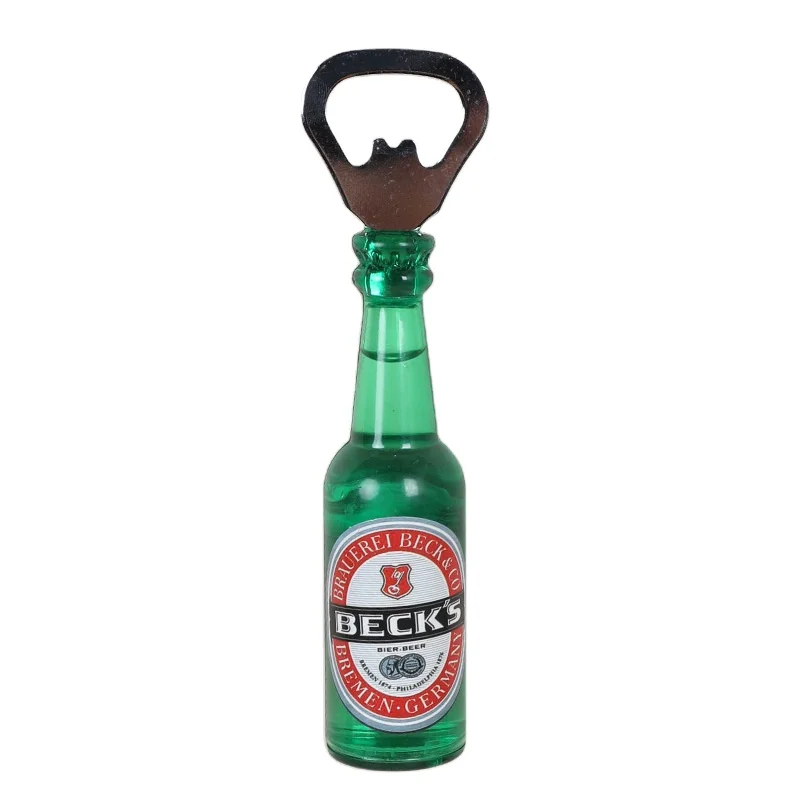 

2021 New Fashion Design Custom Beer Shape Magnet Metal Bottle Opener, Custom color