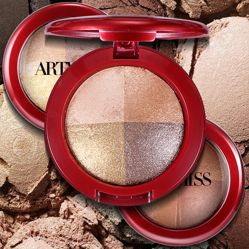 

Low Order Quantity Wholesale Eye Makeup 4 Colors High Pigment Eyeshadow Palette