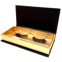 

Wholesale 100% real lashes mink 3d eyelashes custom package vendor