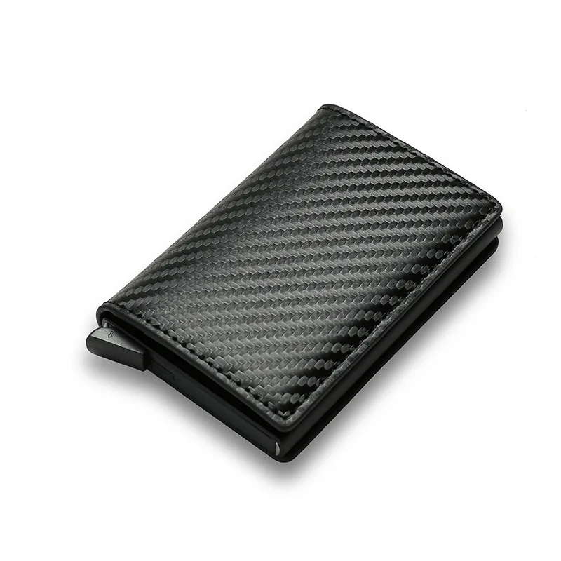 

Mherder Wholesale Anti Theft New Pop Up Card Holder Wallet for Men Minimalist RFID Credit Card Holder Metal Slim Wallet