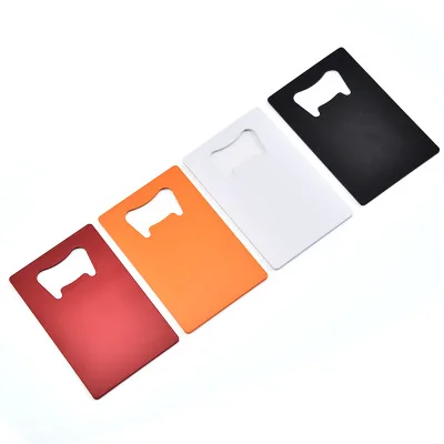 

P382 Wallet Size Stainless Steel Opener 4 Colors Credit Card Beer Bottle Business Card Bottle Openers