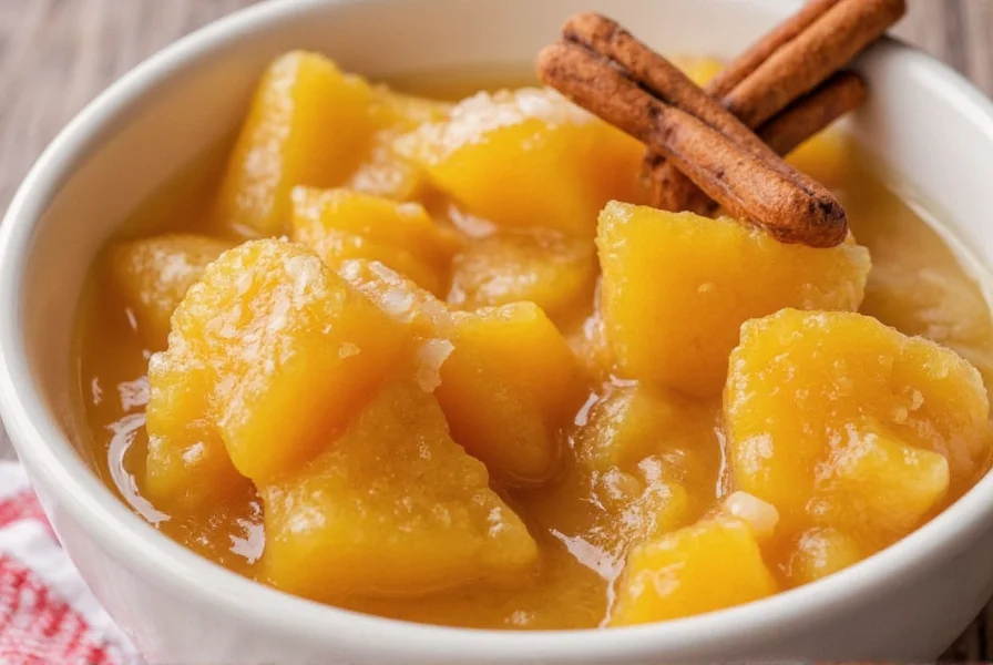 Peach smoothie in a glass with cardamom dusted rim