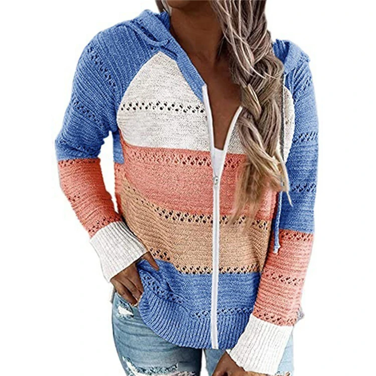 Best Seller Newest Design Knit Sweaters Knitted Winter Women Long Sleeve Shirt