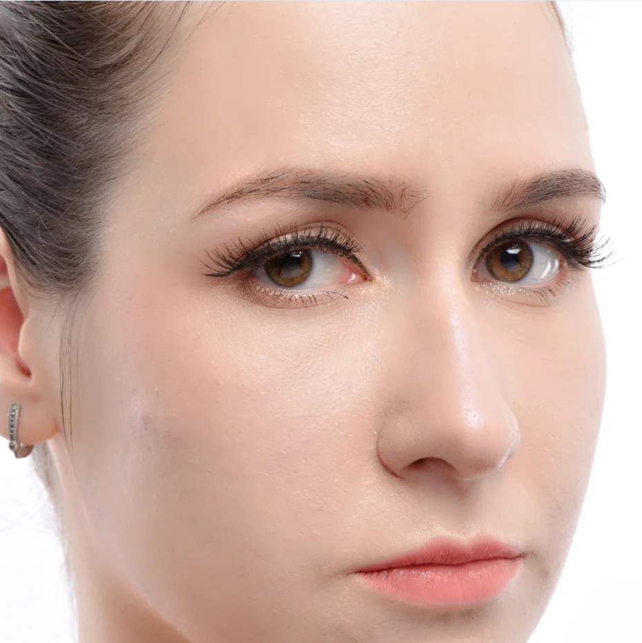 

OEM Genleelai Natural False 3D Faux Mink Lashes Natural Lashes Clear Bands