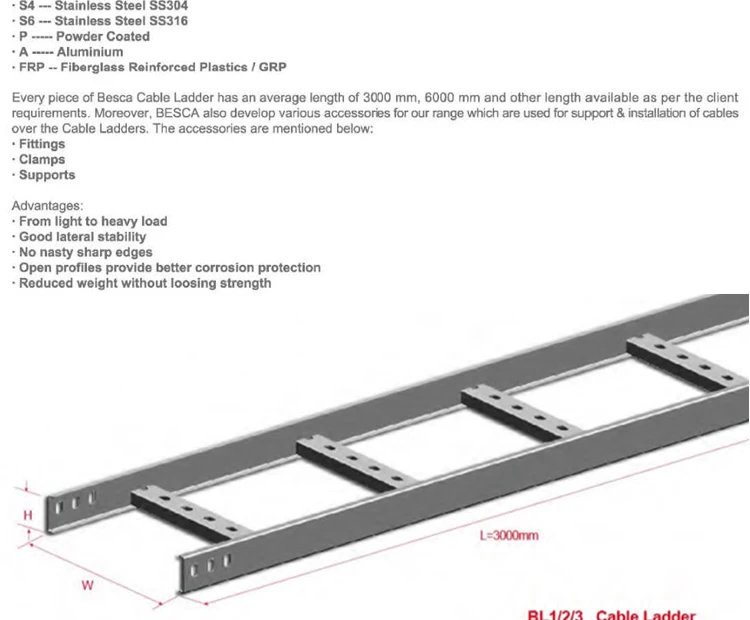 Stainless Steel Nema20c Cable Ladder Buy Stainless Steel Cable Ladder