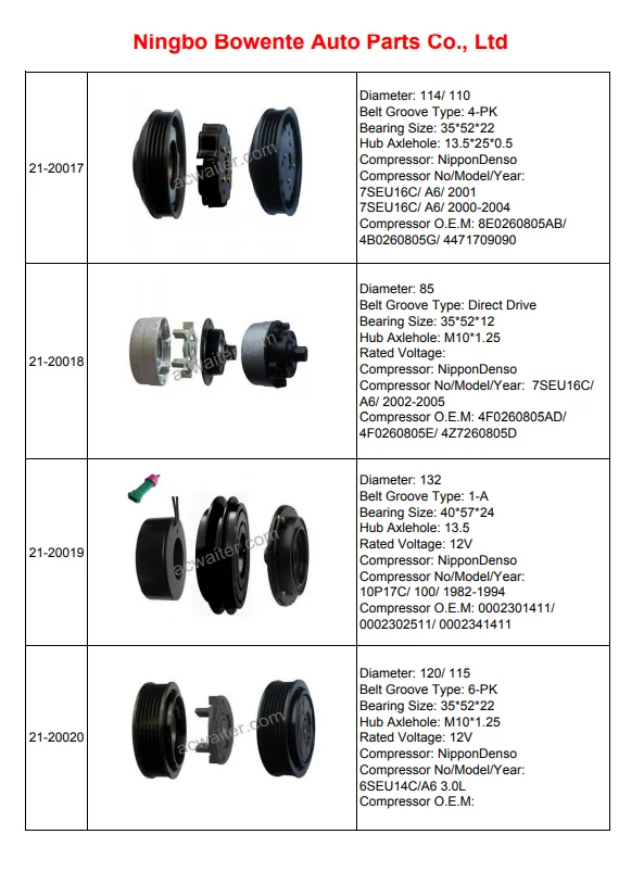 Car Air Conditioning Denso Compressor Clutch Pulley For