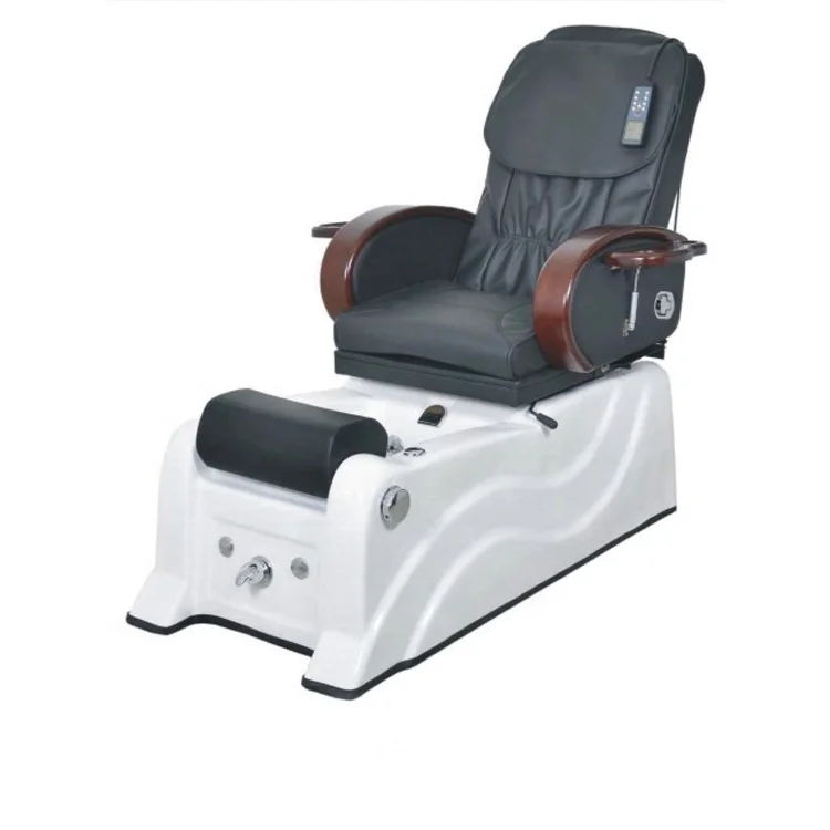 

New Style Hot Sale Luxury Red Beauty Salon Furniture Foot Spa Pedicure Chair With Sink, Customized