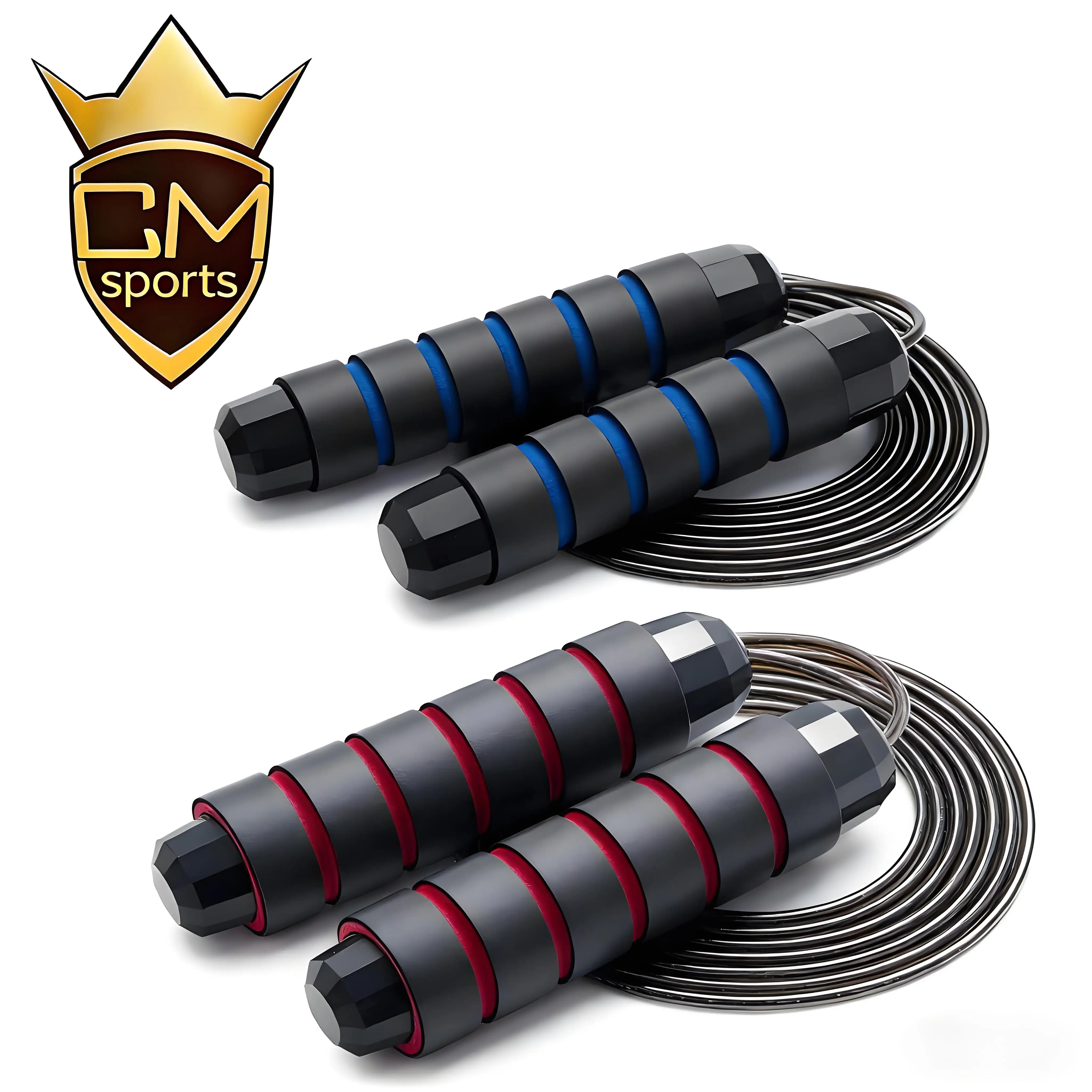 CHENGMO SPORTS Skipping Rope Speed Adjustable Bearing Jump Rope Factory Price Steel Wire Home or Gym Personal Training Rope