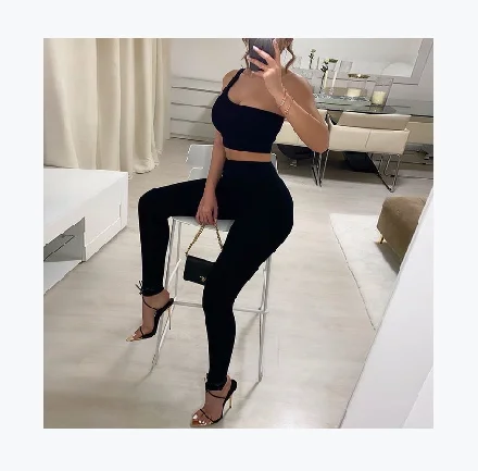 

AYP1050 Hollow Out One Shoulder Summer Jumpsuits One Piece Womens Jumpsuit Casual