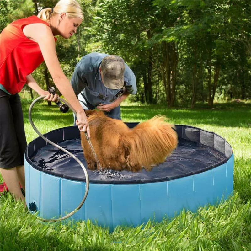 

Foldable Pet Swimming Pool PVC Dog Cat Children Bath Bed Wash Pond Large Small Dog Swim Bathtub Summer Pool, Customized color