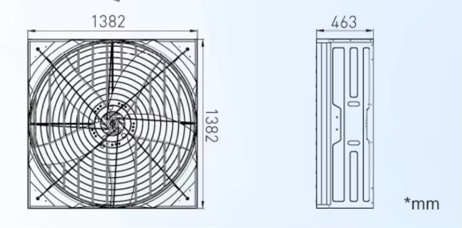 Exhaust Fan, Wall, 380-460V, Electric - detail 8